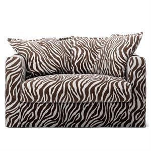 Decotique Le Grand Air Love Seat Sessel Zebra/ Braun/ Weiß