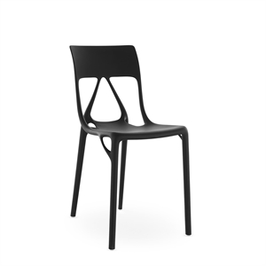 Kartell AI LITE Esszimmerstuhl Schwarz