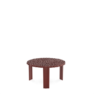 Kartell T-TABLE Beistelltisch, Klein, Burgunder