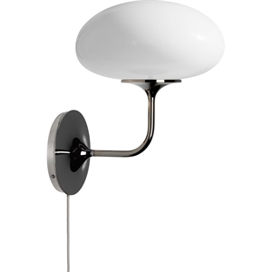 Gubi Stemlite Wandlampe Schwarzes Chrom/Opal