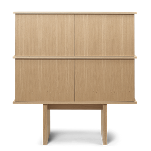 Ferm Living Stelzen-Sideboard, Doppelt, Natureiche