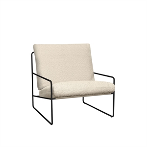 Ferm Living Desert 1-Sitzer Sofa Bouclé/ Schwarz/ Gebrochenes Weiß