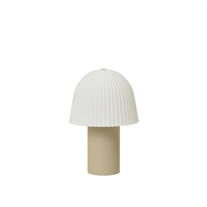 Ferm Living Frill Tragbare Lampe Kaschmir/ Weiß