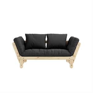Karup Beat Sofa, Klar Lackiertes Kiefernholz/734 Dunkelgrau