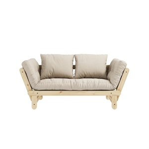 Karup Beat Sofa, Klar Lackierte Kiefer/747 Beige