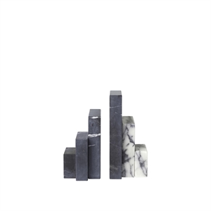 Kristina Dam Studio Buchstütze Skulptur Schwarz/ Grau