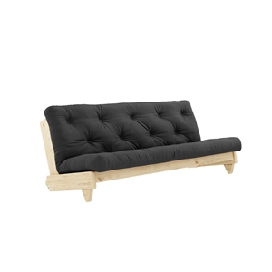 Karup Fresh Sofa, Klar Lackiertes Kiefernholz/734 Dunkelgrau