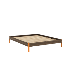 Karup Design Core Bettgestell 160x200 Johannisbrotbraun/ Orange