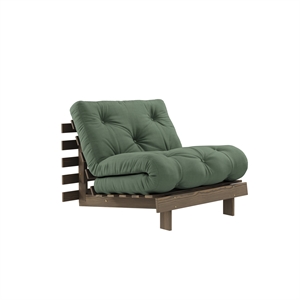 Karup Roots Schlafsofa 90x200 Johannisbrotbraun/756 Olivgrün