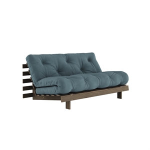 Karup Roots Schlafsofa 160x200 Johannisbrotbraun/757 Petrolblau