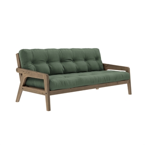 Karup Grab Schlafsofa Carob Braun/756 Olivgrün