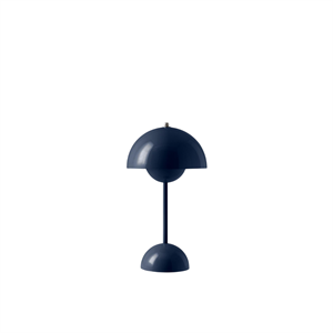 &Tradition Flowerpot VP9 Tragbare Lampe Stahlblau