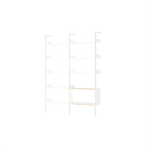 &Tradition Rhomb IF1 &IF6 Regalkonfiguration C Lackierte Eiche/Alabaster