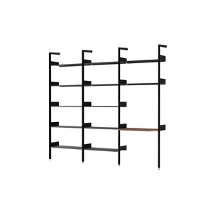 &Tradition Rhomb IF1 &IF4 & IF5 Regalkonfiguration G Lackiertes Walnuss/Anthrazit