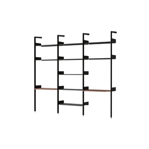 &Tradition Rombe IF2 &IF4 &IF5 Regalkonfiguration in Lackiertem Walnuss/Anthrazit