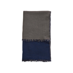 Woud Double Teppich Blau & Beige