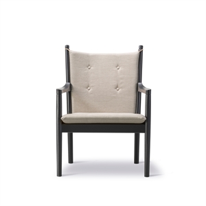 Fredericia Furniture 1788 Sessel Schwarz Lackiert/Leinen Natur