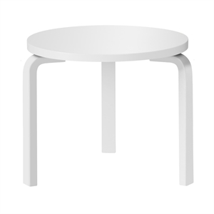 artek 90D Tisch Birke Weiß lackiert/Laminat Weiß