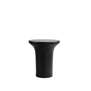 101 Copenhagen Trompeten-Beistelltisch, Hoch , Silber Travertin