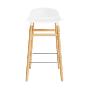 Normann Copenhagen Form Barhocker H65 cm Weiß/Eiche