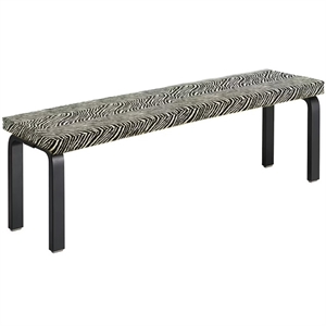 artek 168B Bench Schwarz/ Zebra