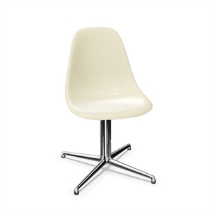 Vitra Eames Fiberglas DSL Esszimmerstuhl Pergament/ Chrom