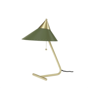 Warm Nordic Brass Top Tischlampe Grün