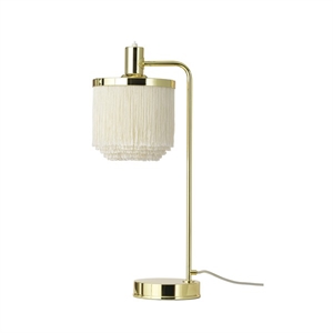 Warm Nordic Fringe Tischlampe Cremeweiß
