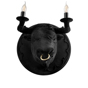Karman Corrado Wandlampe Schwarzer Samt