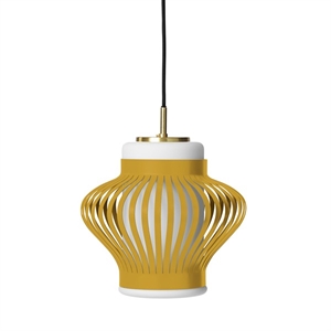 Warm Nordic Opal Lamella Pendel Honiggelb