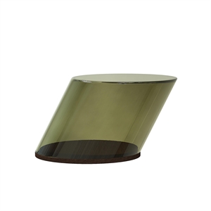 NORR11 Kippbarer Couchtisch Flaschengrün/Glas