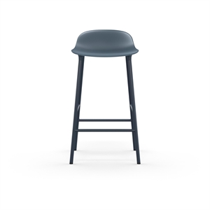 Normann Copenhagen Form Barhocker H65 cm Blau/ Stahl