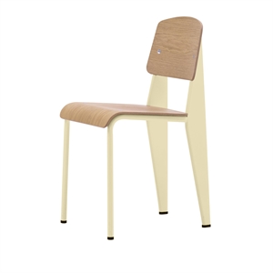 Vitra Standard Dining Chair Prouvé Blanc Colombe/Eiche