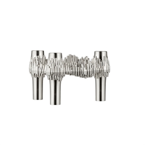 STOFF Nagel Quist Kerzenständer H5.9 Gebürstet Chrom