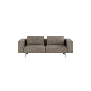 Vipp Loft 2-Sitzer-Sofa, Rindenbraun Umbra/ Gebrochenes Weiß/ Schwarz