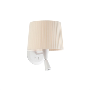 Faro SAMBA Wandlampe Matt Weiß/ Beige