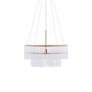 Globen Lighting Hook Pendelleuchte 60 Klar/ Messing