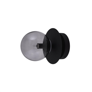 Globen Lighting Art Deco Wand-/ Deckenleuchte Schwarz/ Geräuchert