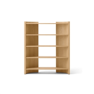 Audo Crescent Bücherregal H173, Lackiertes Furnier