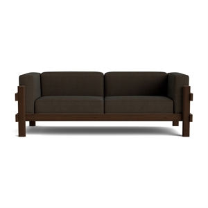 Normann Copenhagen Kube 3-Sitzer Sofa Dunkelbraun/Remix 356