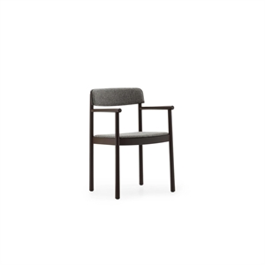 Normann Copenhagen Timb Esszimmerstuhl mit Armlehnen, Gepolstert, Braun/Hallingdal 368