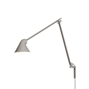 Louis Poulsen NJP Wandlampe Langer Arm 2700K Licht Aluminium/ Grau