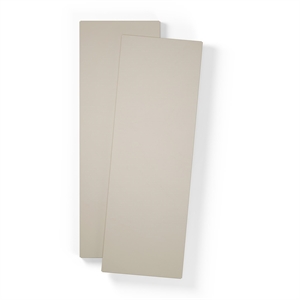 Fachbodenregal für Großen Schrank mit 2 Türen, 2er-Set, Kieselgrau