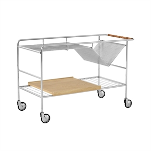 &Tradition Alima NDS1 Trolley Chrom/ Lackierte Eiche