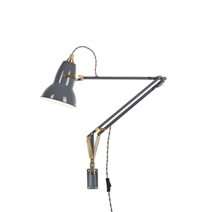 Anglepoise Original 1227™ Messing Lampe mit Wandaufhängung Elefantengrau