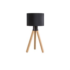Darø Paso Wood 25 T1 Tischlampe Eiche - Schwarz/ Schwarz