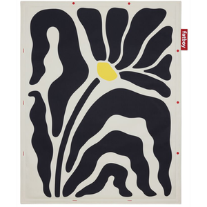 Fatboy Flying Carpet Teppich 140x180 cm Botanic Creme/ Schwarz