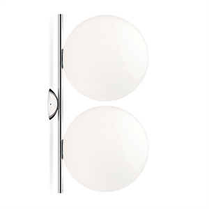 Flos IC C/W2 Doppelwandleuchte Chrom