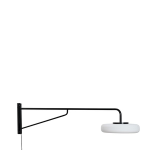 Hübsch Sway Wandlampe Schwarz