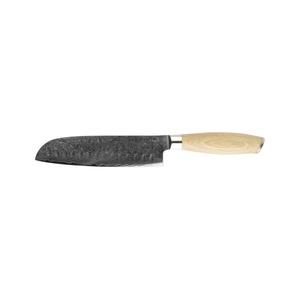Mareld Akio Japanisches Santokumesser mit Olivenschliff, 18 Cm, Holz
